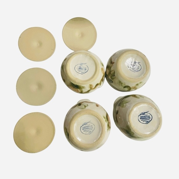 LOUISVILLE Stoneware, Kentucky Pear individual casserole dish w/ lids. - Picture 8 of 12